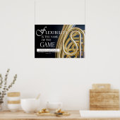 Poster Music Quote - Motivational Leadership Quotes (Cuisine)