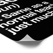 Poster Music Teacher Definition Fun Ck To School First Da (Coin)