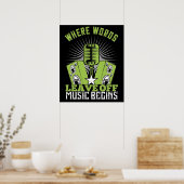 Poster Music - Where Words Leave Off Music Begins (Cuisine)