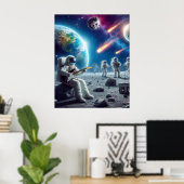 Poster Musica Espacial (Bureau à domicile)