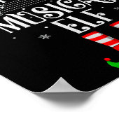 Poster Musical Elf Xmas Christmas Matching Family Elf Squ (Coin)