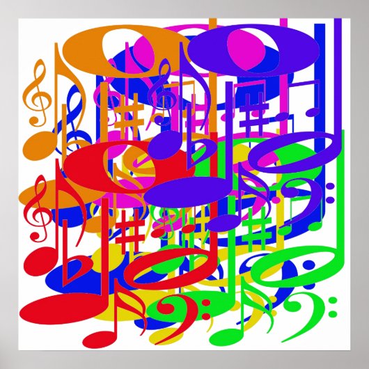 Poster musical Rainbow (Devant)