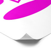 Poster musical rose (Coin)