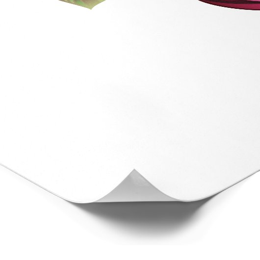 Poster Musical treble clef notes with sakura flowers (Coin)