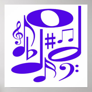 Poster musical violet