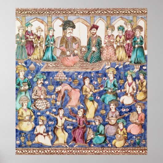 Poster Musicians and dancers (Devant)