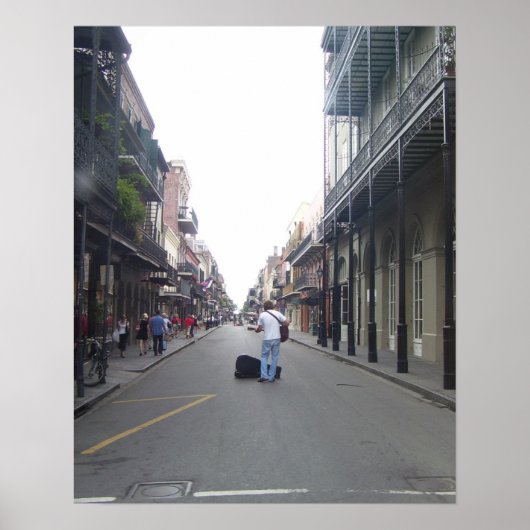 Poster Musicien de rue (Devant)