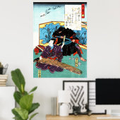 Poster Musicien et Ninja 1853 (Bureau à domicile)