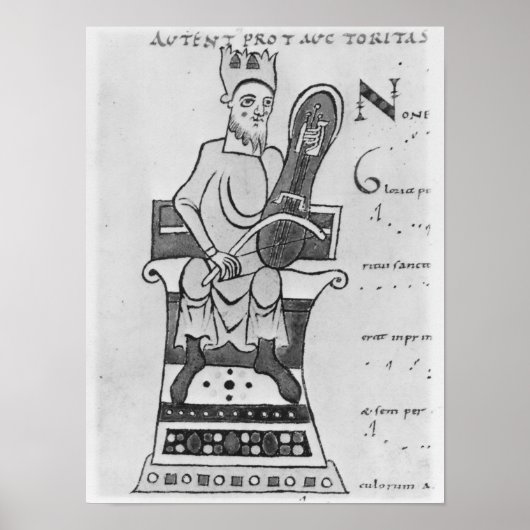Poster Musicien jouant d'une croupe (Devant)