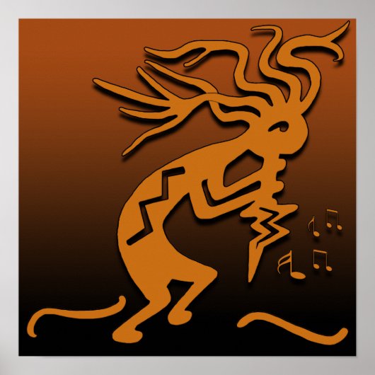 Poster Musicien Kokopelli (Devant)