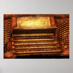Poster Musicien - Organiste - Orgue du tuyau