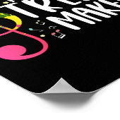 Poster Musicien Pun chanter Treble Clef Music Lover (Coin)