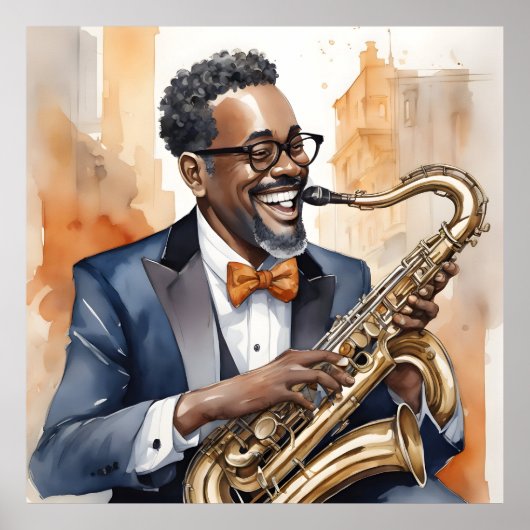 Poster musiciens de jazz (Devant)