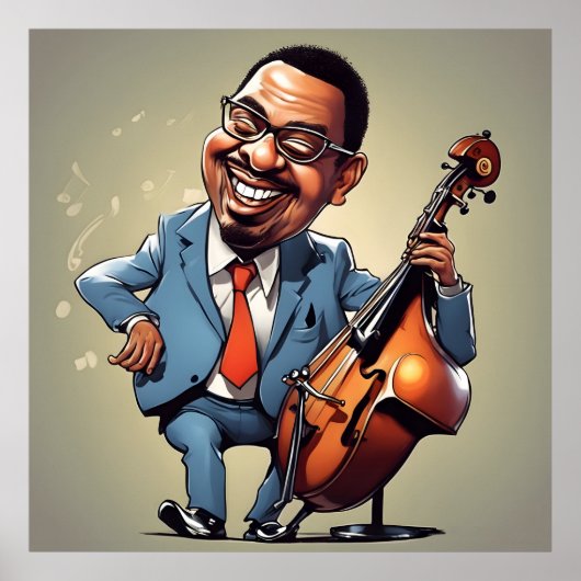 Poster musiciens de jazz (Devant)