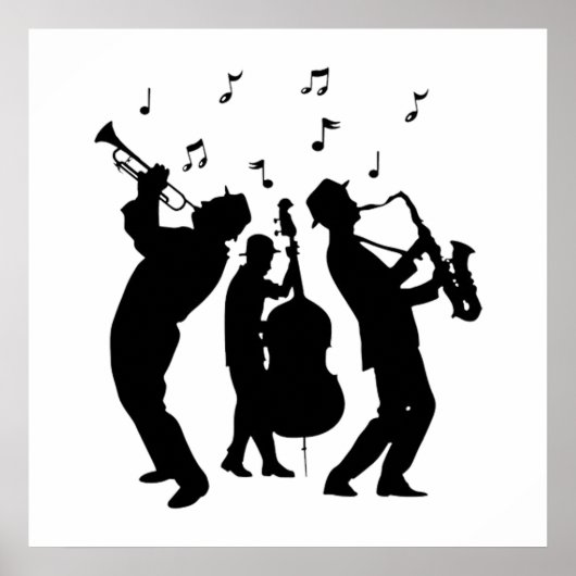 Poster Musiciens de jazz (Devant)
