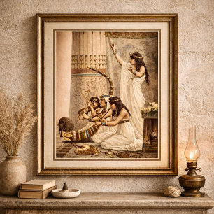 Poster Musiciens du temple de l'Égypte antique