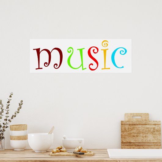 Poster Musique (Cuisine)