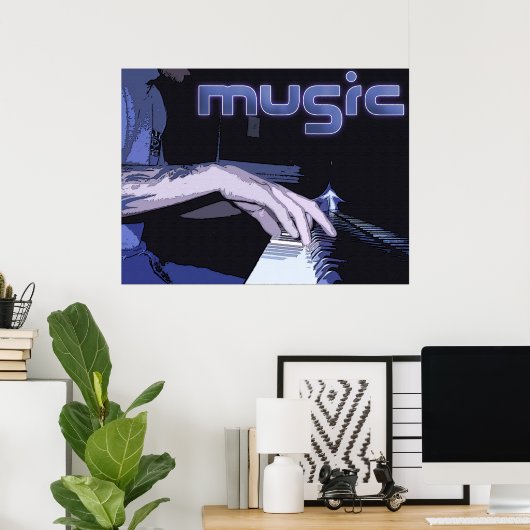 POSTER MUSIQUE (Bureau à domicile)