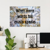 Poster Musique (Bureau à domicile)