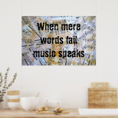 Poster Musique (Cuisine)