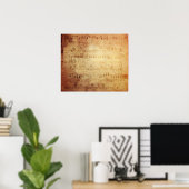 Poster Musique antique (Bureau à domicile)