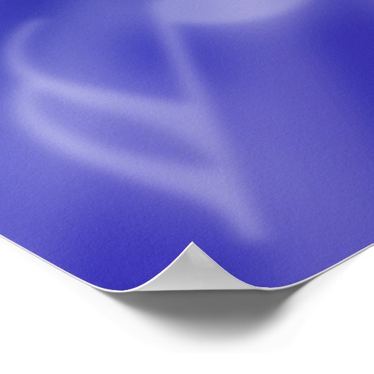 Poster Musique bleue (Coin)