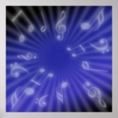 Poster Musique bleue (Devant)