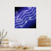 Poster Musique bleue (Cuisine)