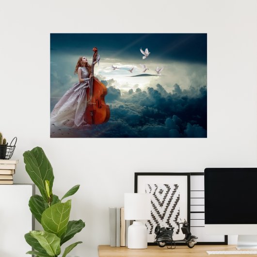 Poster Musique céleste (Bureau à domicile)