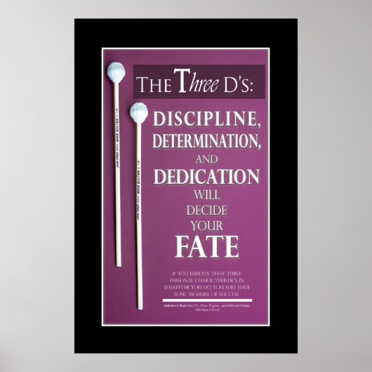 Poster Musique Citations et paroles inspirantes (Devant)