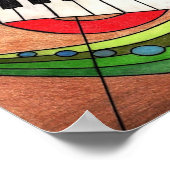 Poster Musique colorée (Coin)
