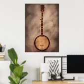 Poster Musique - Corde - Banjo (Bureau à domicile)