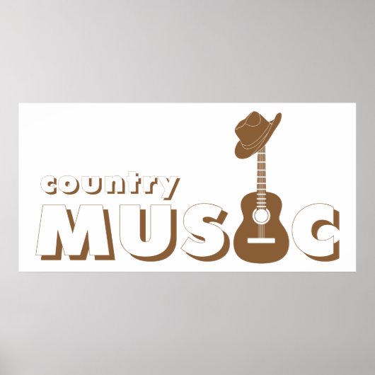 Poster Musique country (Devant)