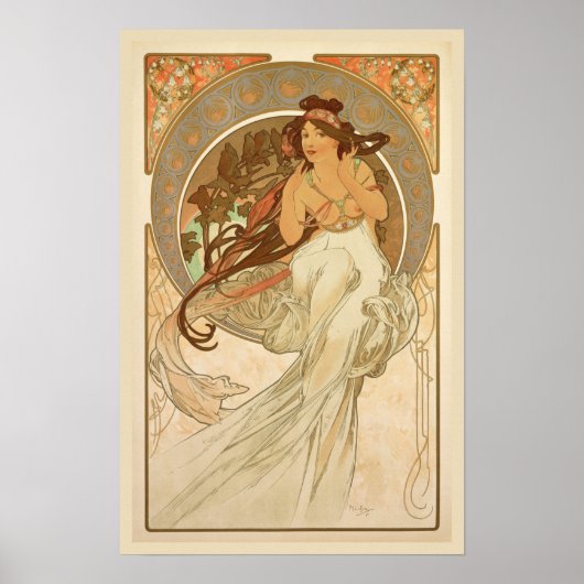 Poster Musique d'Alphonse Mucha (Devant)
