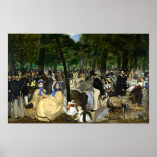 Poster Musique dans le Jardin des Tuileries - Edouard Man
