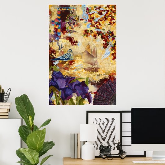 Poster Musique dans le vent (Bureau à domicile)