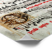 Poster MUSIQUE DE FEUILLES ILLUMINÉES c. 1490 (Coin)