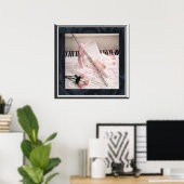 Poster Musique de Flûte et Keys (Bureau à domicile)