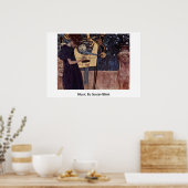 Poster Musique De Gustav Klimt (Cuisine)