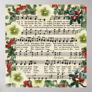 Poster Musique de Noël, Joie au Monde,