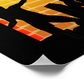 Poster Musique de soirée colorée (Coin)