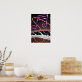 Poster Musique déformée (Cuisine)