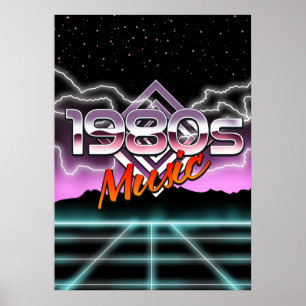 Poster Musique des années 1980