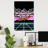 Poster Musique des années 80 (Bureau à domicile)