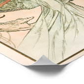 Poster Musique des Arts (1898) d'Alphonse Mucha (Coin)