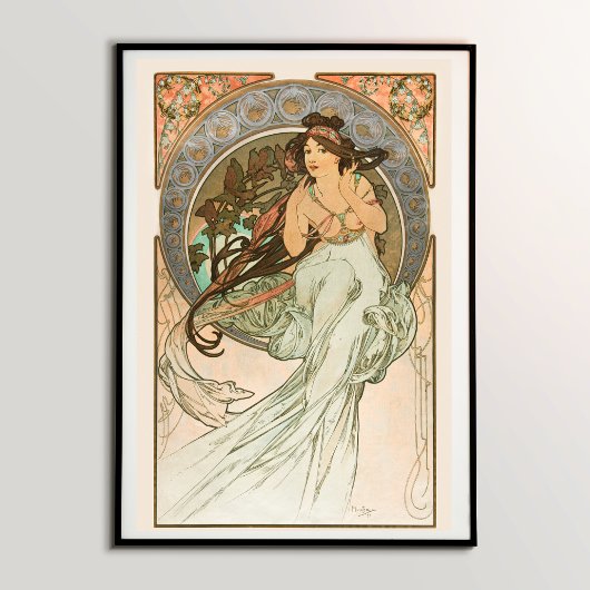 Poster Musique des Arts (1898) d'Alphonse Mucha