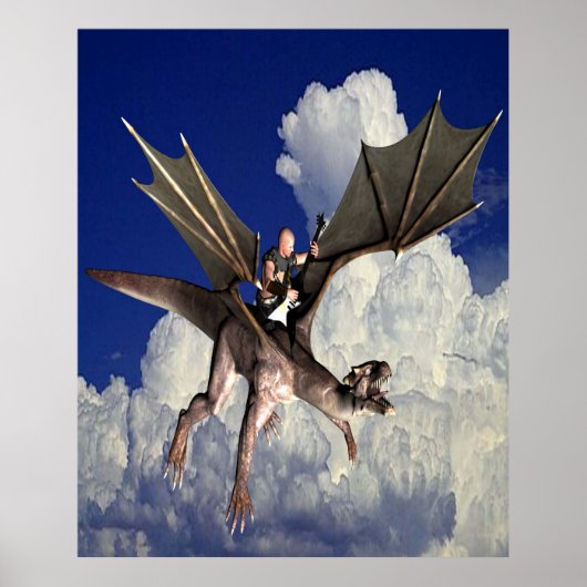 Poster Musique dragon dans les nuages (Devant)