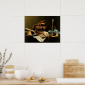 Poster Musique et Littérature par William Harnett, Beaux- (Cuisine)