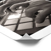 Poster Musique et mains (Coin)