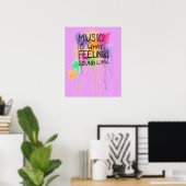 Poster Musique et sentiments (Bureau à domicile)